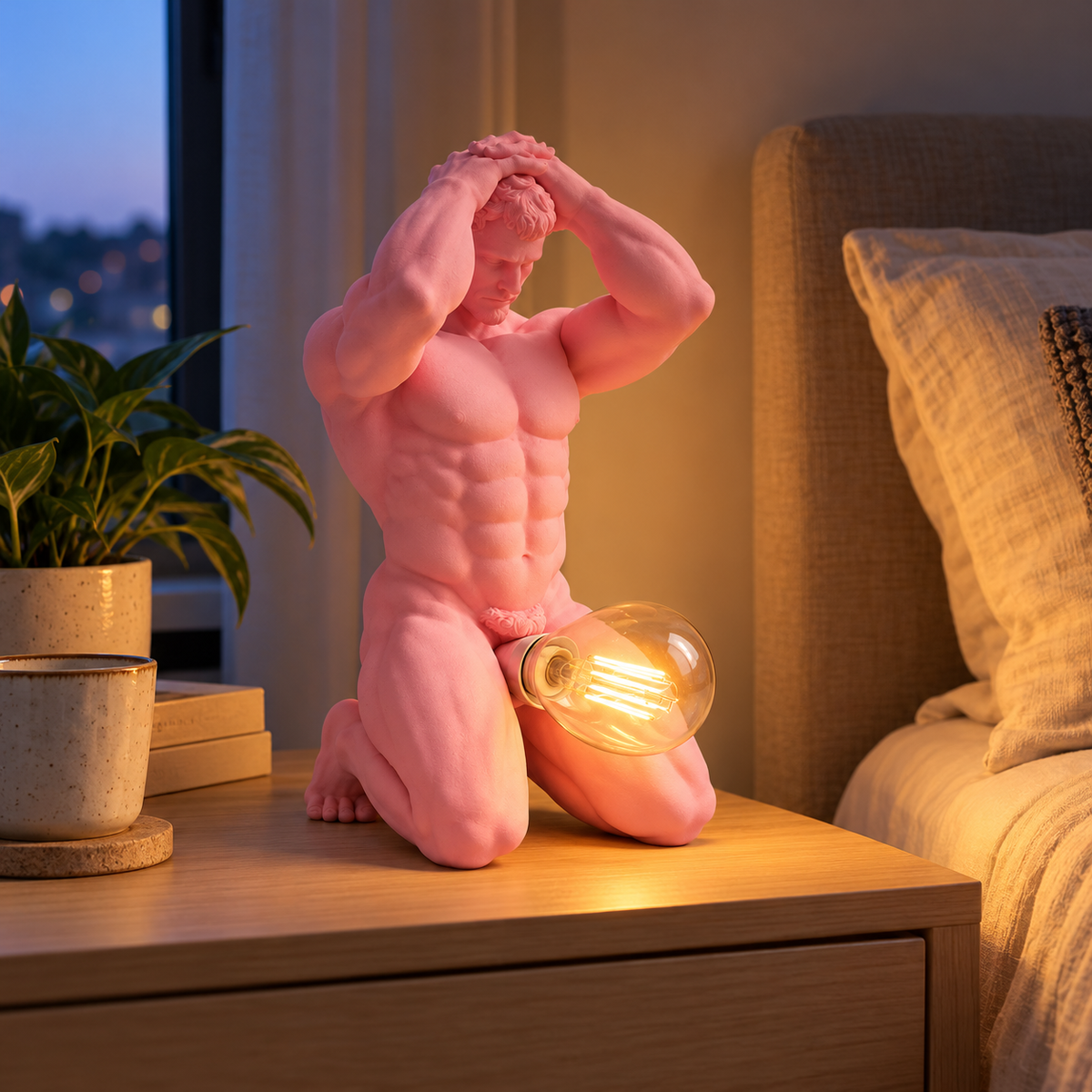 Big Bulb Energy™ – Decorative LED Statue Lamp